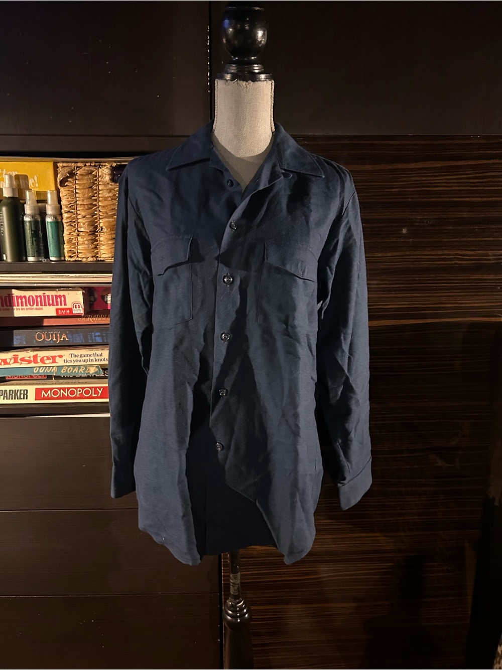 Men's Vintage Navy Viyella Shirt